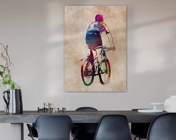 wielersport kunst #fietsen #fietsen #fietsen van JBJart Justyna Jaszke