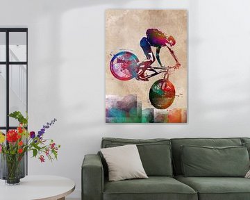 wielersport kunst #fietsen #fietsen #fietsen van JBJart Justyna Jaszke