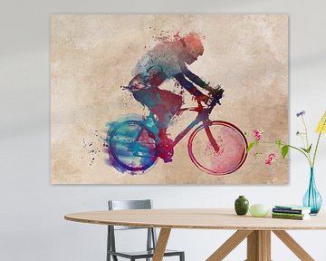 wielersport kunst #fietsen #fietsen #fietsen van JBJart Justyna Jaszke