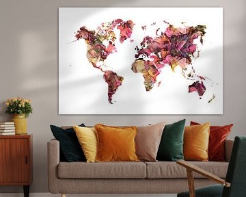 Wereldkaart 4 #kaart #wereldkaart van JBJart Justyna Jaszke