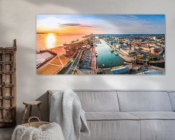 Bremerhaven met zonsondergang van Mustafa Kurnaz