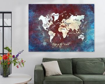 World map 22 #map #worldmap von JBJart Justyna Jaszke