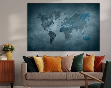 Carte du monde 29 #map #worldmap sur JBJart Justyna Jaszke