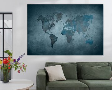 World map 29 #map #worldmap van JBJart Justyna Jaszke