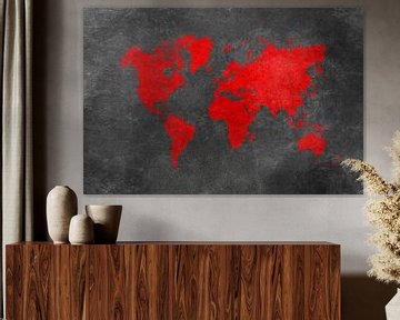 Wereldkaart 32 #kaart #wereldkaart van JBJart Justyna Jaszke