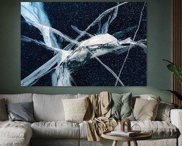 Abstracte structuren in ijs van Michèle Huge