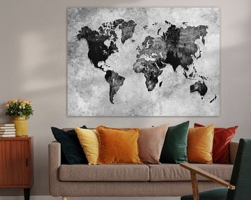 Wereldkaart 39 #kaart #Wereldkaart van JBJart Justyna Jaszke