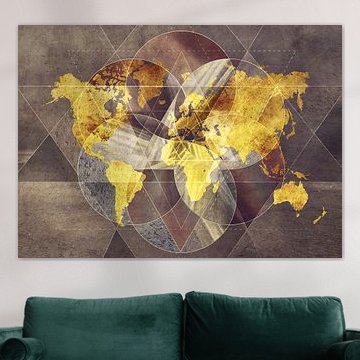 Carte du monde 40 #map #worldmap sur JBJart Justyna Jaszke