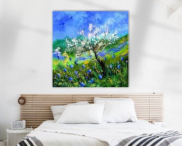 Apfelblüte und Heidelbeeren von pol ledent