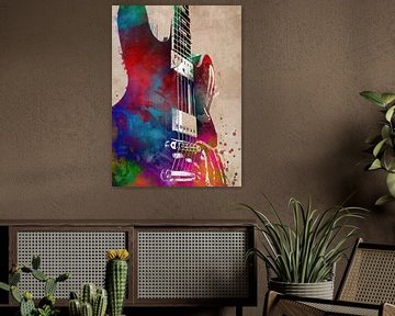 Guitare 29 music art #guitare #musique sur JBJart Justyna Jaszke