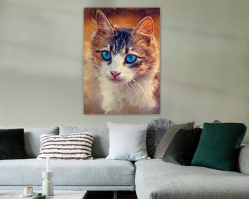 cat 3 animals art #cat #cats #kitten sur JBJart Justyna Jaszke