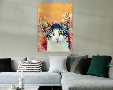 Katze 8 Tiere Kunst #Katze #Katzen #Kätzchen von JBJart Justyna Jaszke