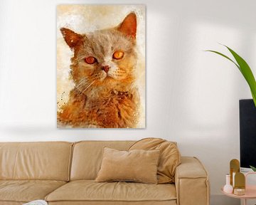 kat 11 dieren kunst #cat #cats #kitten # van JBJart Justyna Jaszke