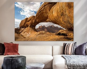 Rock formation of Spitzkoppe in Namibia by OCEANVOLTA