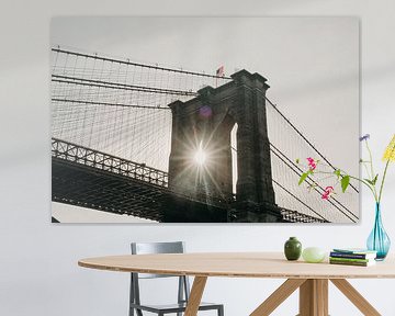 Brooklyn Bridge - Sunrise van Jan-Hessel Boermans