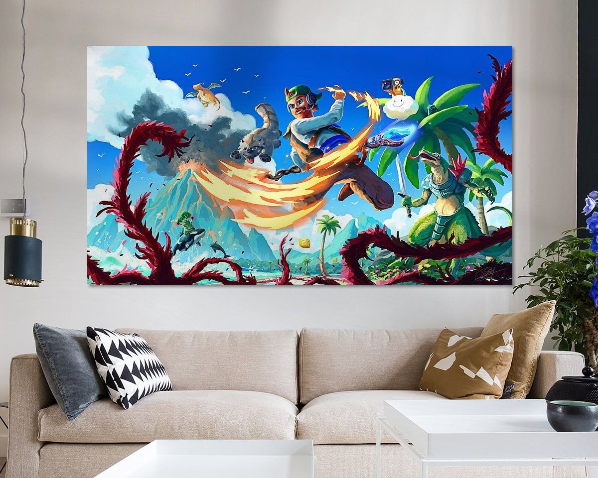 Example of the artwork in a room