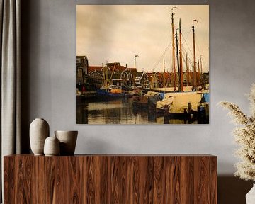 The old fishing harbour of Spakenburg by Anita van Gendt