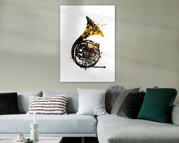 french horn 1 musci art #frenchhorn #music by JBJart Justyna Jaszke