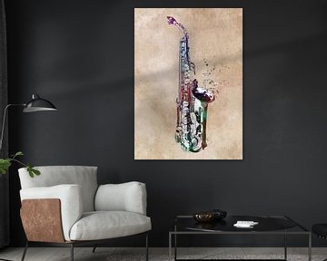 Saxophon 5 Musik Kunst #Saxophon #Musik von JBJart Justyna Jaszke