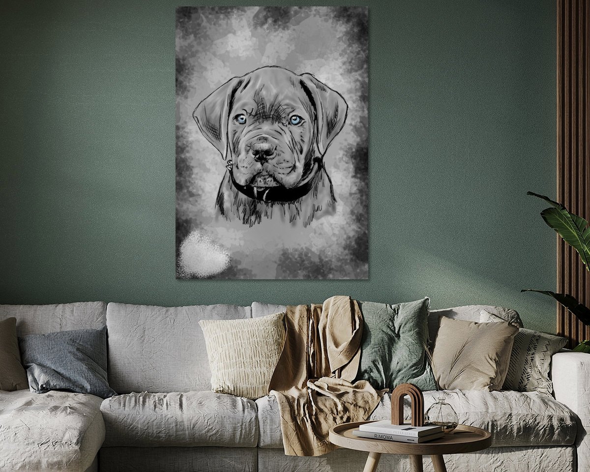 Example of the artwork in a room