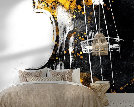 Example of the artwork in a room