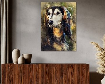 Hund 2 Tiere Kunst #Hund #Hunde von JBJart Justyna Jaszke