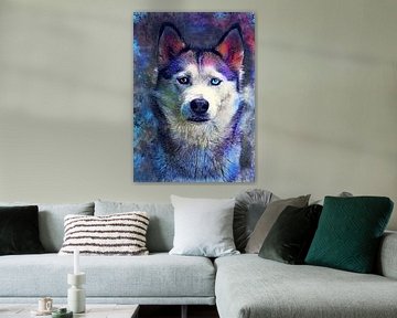 Hond 7 Husky animals art #dog #dogs van JBJart Justyna Jaszke