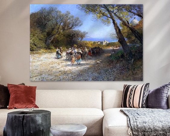 Example of the artwork in a room