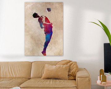 Fußballspieler 2 Sport Kunst #Fußball #Fußball von JBJart Justyna Jaszke