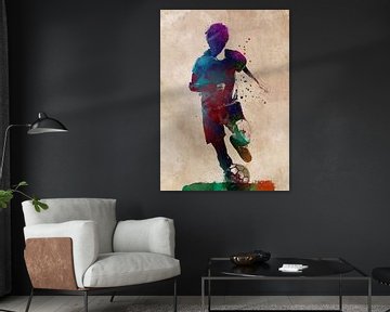 Fußballspieler 4 Sport Kunst #Fußball #Fußball von JBJart Justyna Jaszke