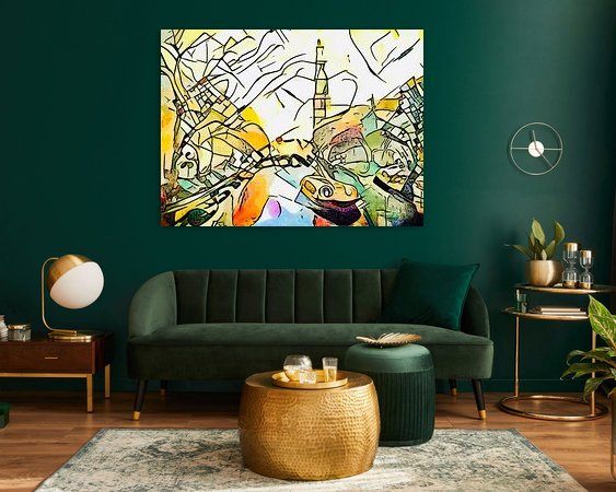 Example of the artwork in a room