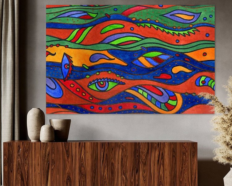 Example of the artwork in a room