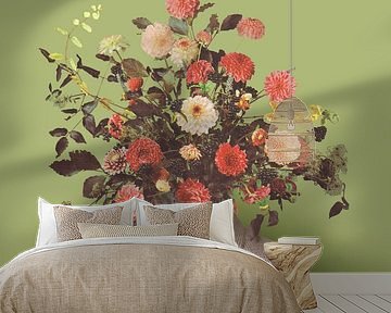 Zelfportret met bloemen 17 van toon joosen