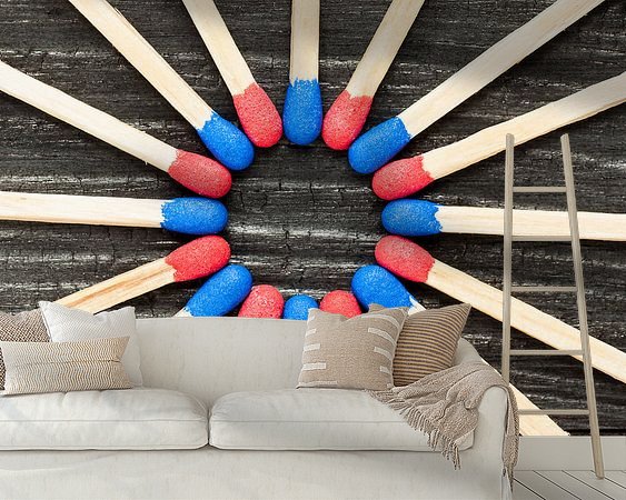 Example of the artwork in a room