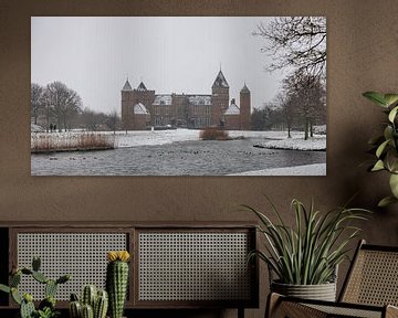 Kasteel Westhove in de sneeuw