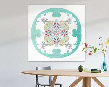 Animal mandala, the Mouse. by Kirsten Jense Illustraties.