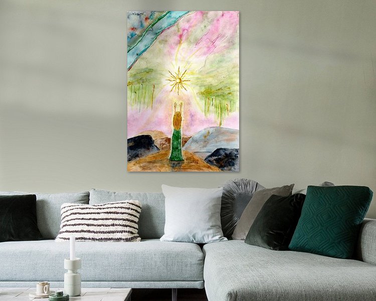 Example of the artwork in a room