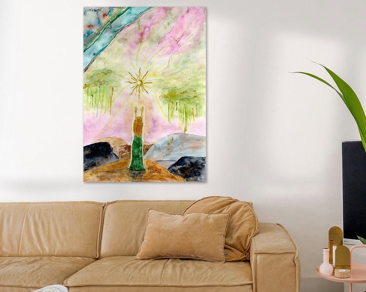 Example of the artwork in a room