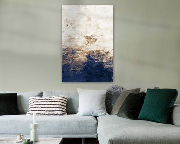 Abstract Painting no. 1 Blue by Adriano Oliveira
