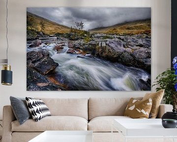 Autumn at the Glen Etive River by Rolf Schnepp