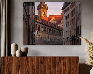 In Augustus Street Dresden in the morning by Marc-Sven Kirsch