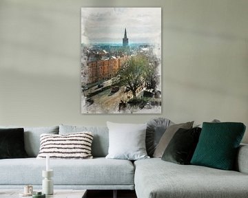 Dublinse aquarelkunst #Dublin van JBJart Justyna Jaszke