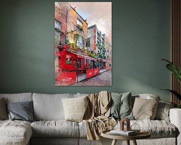 Aquarelle d'art de Dublin #Dublin sur JBJart Justyna Jaszke