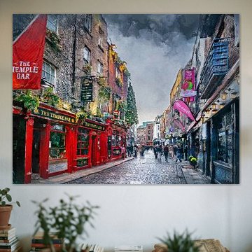 Aquarelle d'art de Dublin #Dublin