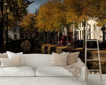 Herfstkleuren gracht Amersfoort van Stephan van Krimpen