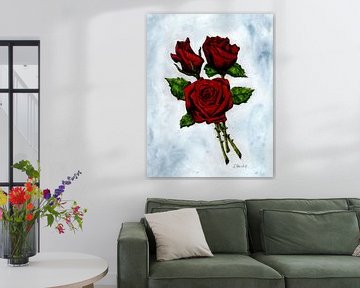 Bouquet de roses sur Sandra Steinke