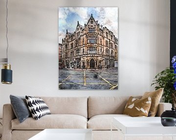 Manchester aquarelkunst #Manchester van JBJart Justyna Jaszke