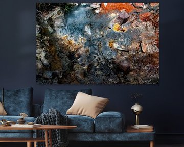 Abstract volcanic color masterpiece by Bianca ter Riet
