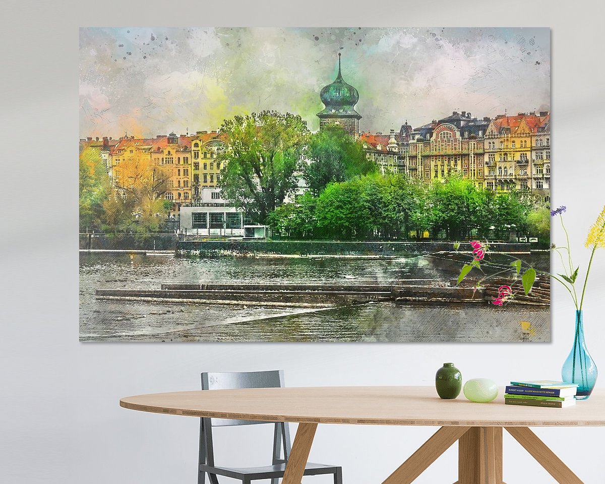 Example of the artwork in a room