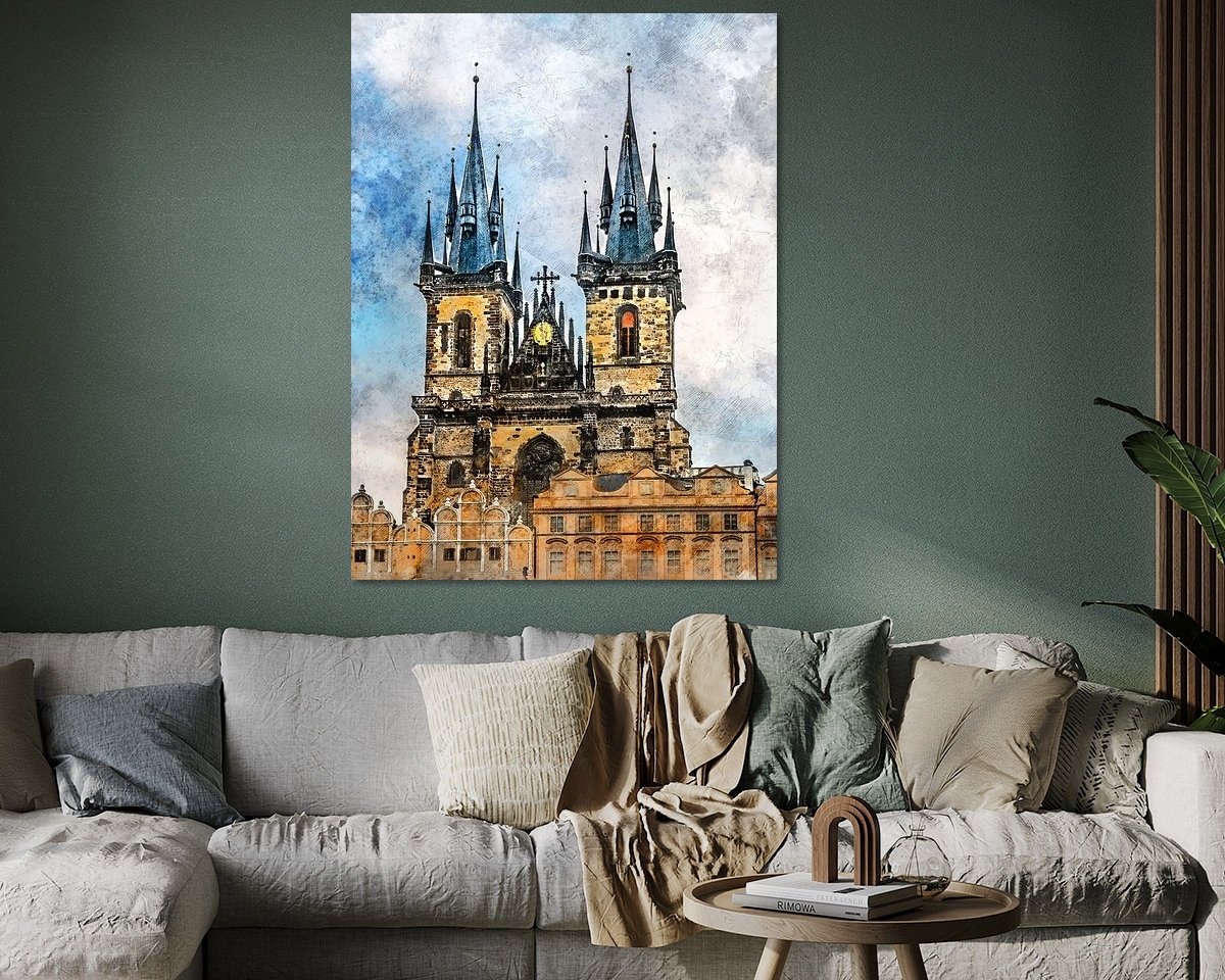 Example of the artwork in a room